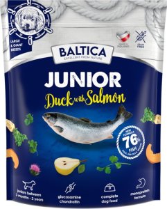 Baltica JUNIOR Duck with Salmon - łosoś z kaczką psy dużych ras - Baltica - 1 kg 1