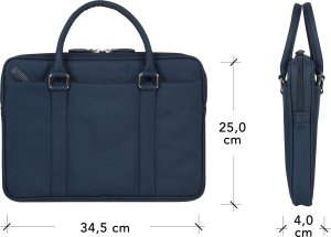 Torba dbramante Stelvio Slim Bag Pure - Torba na laptopa 14" ze skóry licowej, granatowy 13