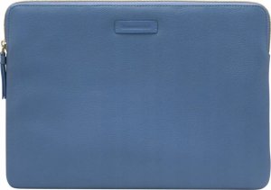 Torba dbramante Paris - Pebbled full-grain leather sleeve for Laptop 15''/MacBook Pro 16" 2019 - Ultra-marine Blue 1