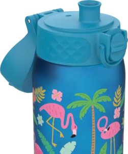 ion8 ION8 Niebieska butelka na wodę dla dzieci we flamingi i palmy 350 ml 5