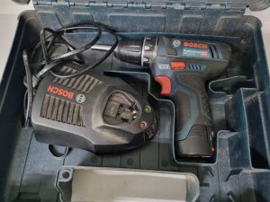 Bosch Professional Cordless screwdriver BOSCH Professional GSR 12V-15, 2 batteries 12V, 2.0 Ah, set of 10 accessories, 5