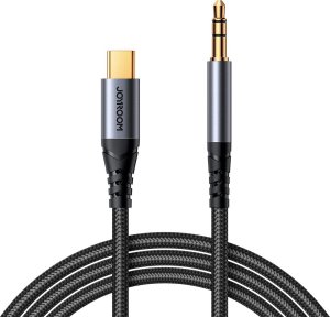 Kabel USB Joyroom Joyroom kabel audio stereo AUX 3,5 mm mini jack - USB-C do telefonu 1,2m czarny (SY-A07) 1