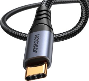 Kabel USB Joyroom USB-C - mini Jack 3.5 mm 1.2 m Czarny (6956116773786) 2