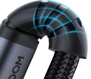 Kabel USB Joyroom USB-C - mini Jack 3.5 mm 1.2 m Czarny (6956116773786) 6