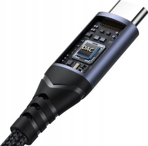 Adapter AV Joyroom Adapter DAC Joyroom SY-C01 USB-C do mini jack 3.5 mm - czarny 3