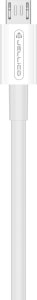 Kabel USB Jellico USB-A - microUSB 1 m Biały (6974929200848) 2