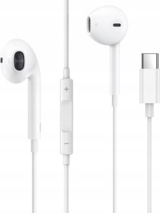 Słuchawki Jellico JELLICO słuchawki przewodowe EP2A USB-C z mikrofonem 1.2M Biały 2