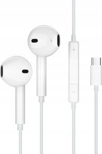 Słuchawki Jellico JELLICO słuchawki przewodowe EP2A USB-C z mikrofonem 1.2M Biały 3