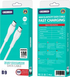 Kabel USB Jellico USB-C - USB-C 1 m Biały (6974929201401) 5