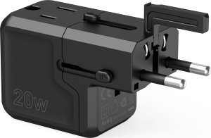 Ładowarka Choetech Ładowarka podróżna Choetech PD6038 USB-C USB-A PD 20W USA EU UK AU - czarna 11
