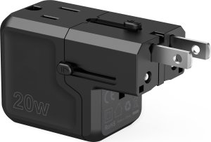 Ładowarka Choetech Ładowarka podróżna Choetech PD6038 USB-C USB-A PD 20W USA EU UK AU - czarna 8