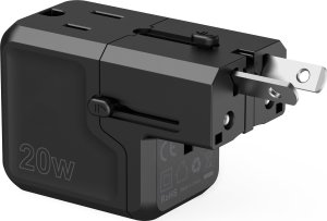 Ładowarka Choetech Ładowarka podróżna Choetech PD6038 USB-C USB-A PD 20W USA EU UK AU - czarna 9