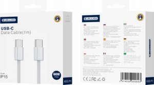 Kabel USB Jellico USB-C - USB-C 1 m Biały (6974929205119) 3