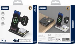 Ładowarka Jellico JELLICO ładowarka bezprzewodowa 3w1 W12 15W Czarny 2