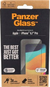 PanzerGlass PanzerGlass Ultra-Wide Fit iPhone 15 Pro Max 6.7" Screen Protection Easy Aligner Included 2812 1