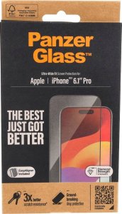 PanzerGlass PanzerGlass Ultra-Wide Fit iPhone 15 Pro 6.1" Screen Protection Easy Aligner Included 2810 1