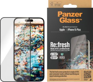 PanzerGlass Re:fresh Glass iPhone 15 Plus 6.7" Ultra-Wide-Fit Screen Protection Easy Aligner 2823 10