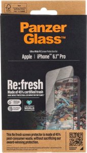 PanzerGlass PanzerGlass Re:fresh Glass iPhone 15 Pro 6.1" Ultra-Wide-Fit Screen Protection Easy Aligner 2822 1