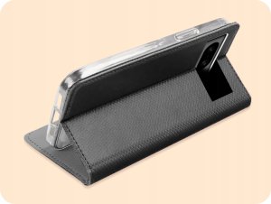 Hello Case ETUI Z KLAPKĄ DO GOOGLE PIXEL 8A CZARNE ZAMYKANE MAGNETYCZNE KABURA FLIP 5