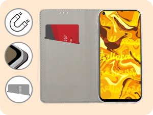 Hello Case ETUI Z KLAPKĄ DO REALME 9 PRO / 9 5G CZARNE ZAMYKANE MAGNETYCZNE KABURA 3