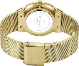 Zegarek OBAKU Zegarek damski Obaku Denmark V255LXGIMG złoty 6