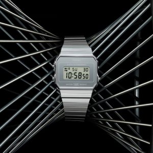 Zegarek Casio Vintage Zegarek damski Casio A700WEV-7AEF srebrny 4