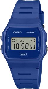 Casio Vintage Zegarek dla dzieci Casio F-91WB-2A1EF niebieski 1