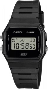 Casio Vintage Zegarek dla dzieci Casio F-91WB-1AEF czarny 1