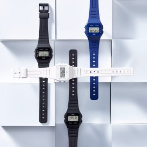 Casio Vintage Zegarek dla dzieci Casio F-91WB-7AEF biały 7