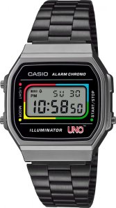 Casio Vintage Zegarek dla dzieci Casio A168WEUC-1AER czarny 1