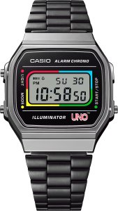 Casio Vintage Zegarek dla dzieci Casio A168WEUC-1AER czarny 5