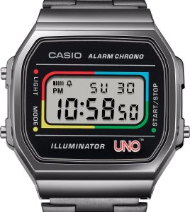 Casio Vintage Zegarek dla dzieci Casio A168WEUC-1AER czarny 8