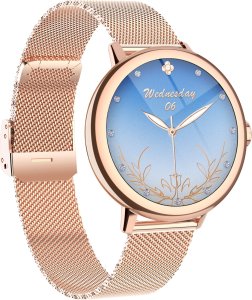 Smartwatch Hagen HC81.110.111 Różowe złoto 3