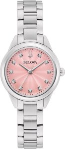 Zegarek Bulova Zegarek damski Bulova 96P249 srebrny 1