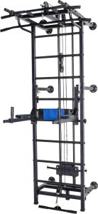 Małpiszon Poręcze do ćwiczeń stojak pod sztangę 2w1 Kraft czarny 4