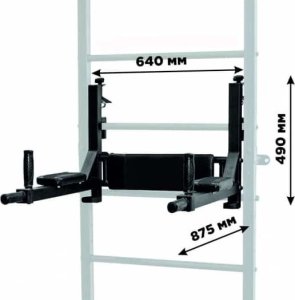 Małpiszon Poręcze do ćwiczeń stojak pod sztangę 2w1 Kraft czarny 5
