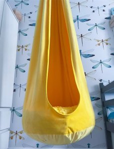 Huśtawka Małpiszon Huśtawka kokon zawieszana dla dzieci szary 11