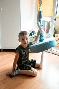 Huśtawka Małpiszon Talerz-huśtawka tapicerowana do pokoju turkusowy 8