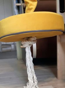 Huśtawka Małpiszon Talerz-huśtawka tapicerowana do pokoju turkusowy 9