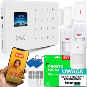 Heckermann Alarm Gsm Heckermann Protector Ts-G20 Tuya Box  + 2Xpir + 1Xokno 1