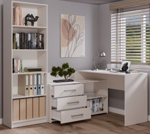 Biurko Topeshop BIURKO NAROŻNE DANY KASZMIR BEŻ 5