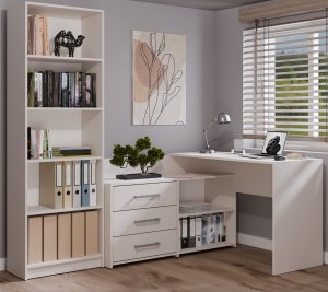 Biurko Topeshop BIURKO NAROŻNE DANY KASZMIR BEŻ 7