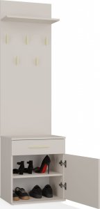 Topeshop WIESZAK SZAFKA NA BUTY DUO KASZMIR BEŻ 2