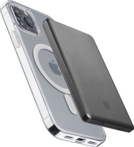 Powerbank Cellular Line Cellularline MagSafe Wireless Power Bank MAG LITE 5000 Gray 4