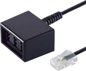 S-Impuls Western- Stecker RJ45 (8/4)-TAE-NFN-Kuppl. 0,1m (Bulk) 1
