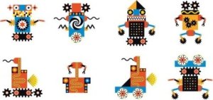 Djeco Djeco Kinoptik - Robotai - 60 vnt. 2