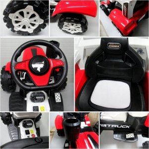 R-Sport TRAKTOREK C2 zielony na akumulator z przyczepką Muzyka 7