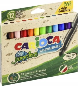 Carioca Flamastry Carioca Jumbo EcoFamily 12 kolorów 2