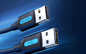 Kabel USB Vention 2x USB-A - USB-A 5 m Czarny (CBIBJ) 5