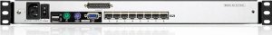 Przełącznik Aten Przełącznik KVM ATEN KL1508AM, TFT 43 cm, VGA, PS/2-USB przez Cat 5, 8 portów, niemiecki układ klawiatury 2
